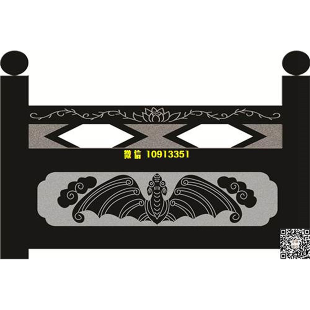 精雕图119蝙蝠栏板精雕图线雕图线条图单线铣底图_电脑雕刻plt文泰矢量图精雕图浮雕图